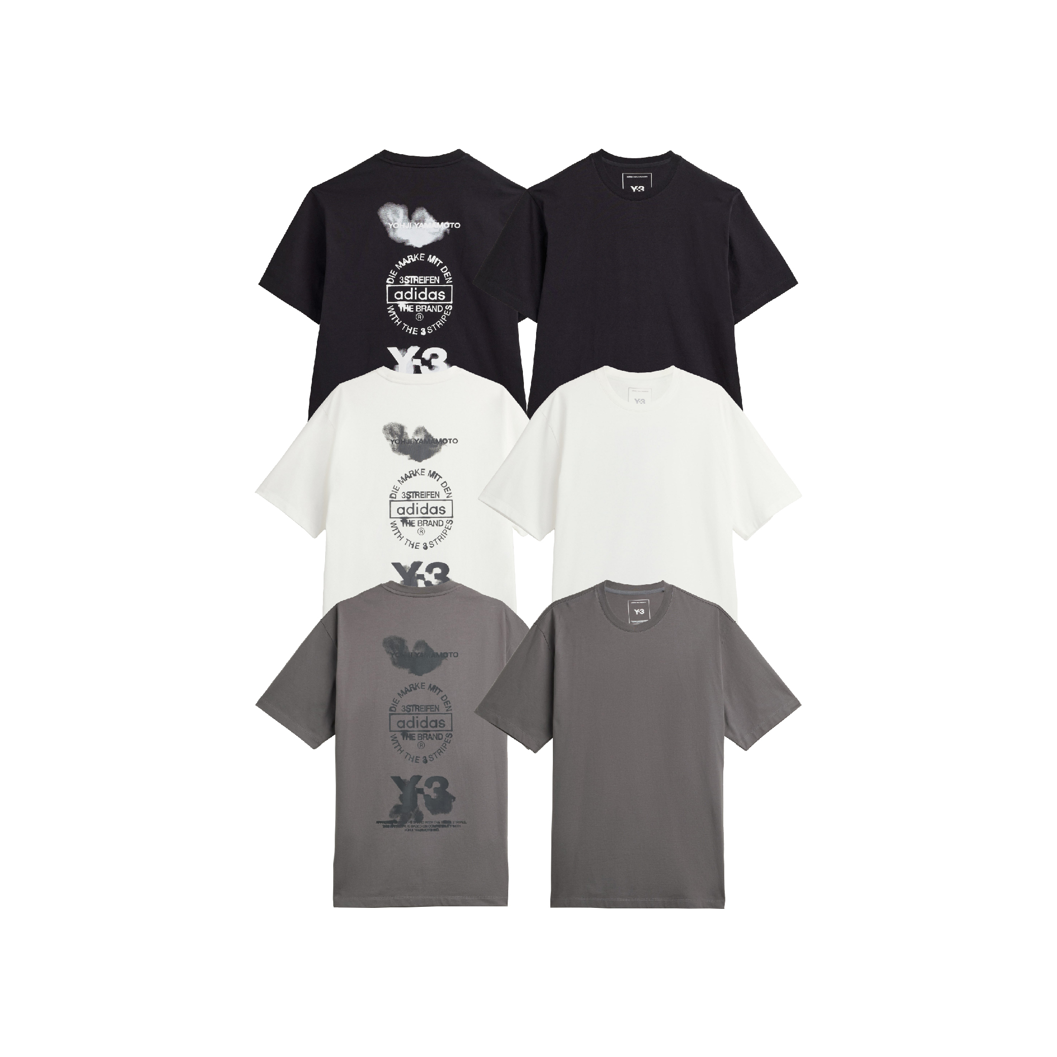Adidas x Y-3 Stacked Logo Graphic Tee-01