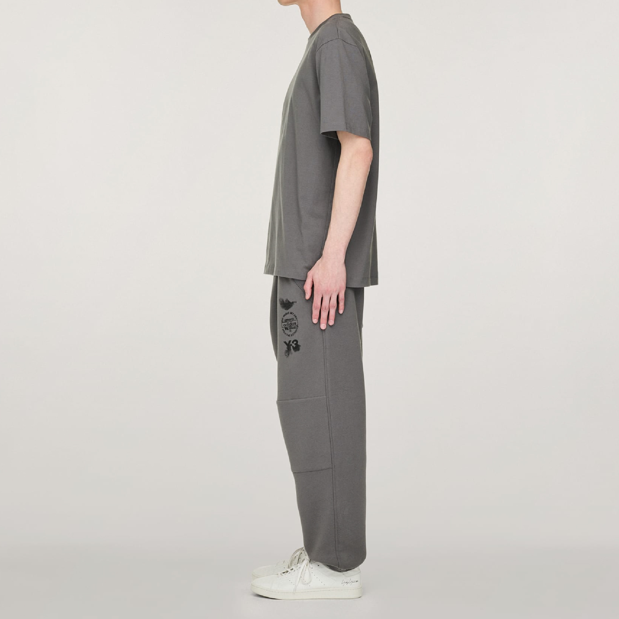 Adidas x Y-3 Stacked Logo Graphic Tee-24