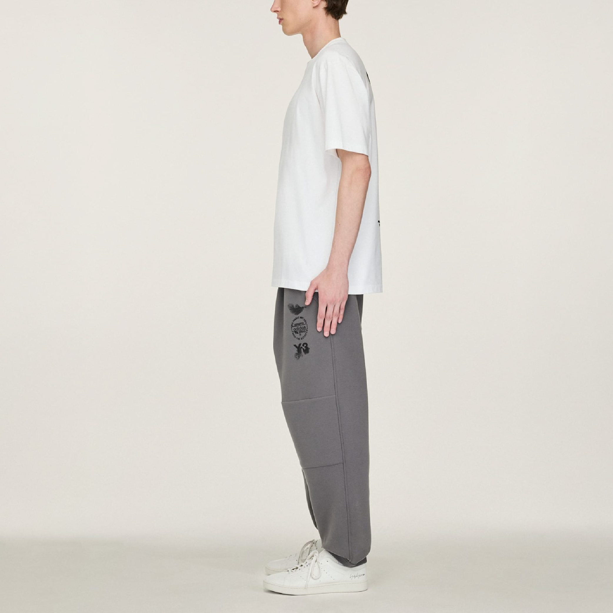 Adidas x Y-3 Stacked Logo Graphic Tee-21