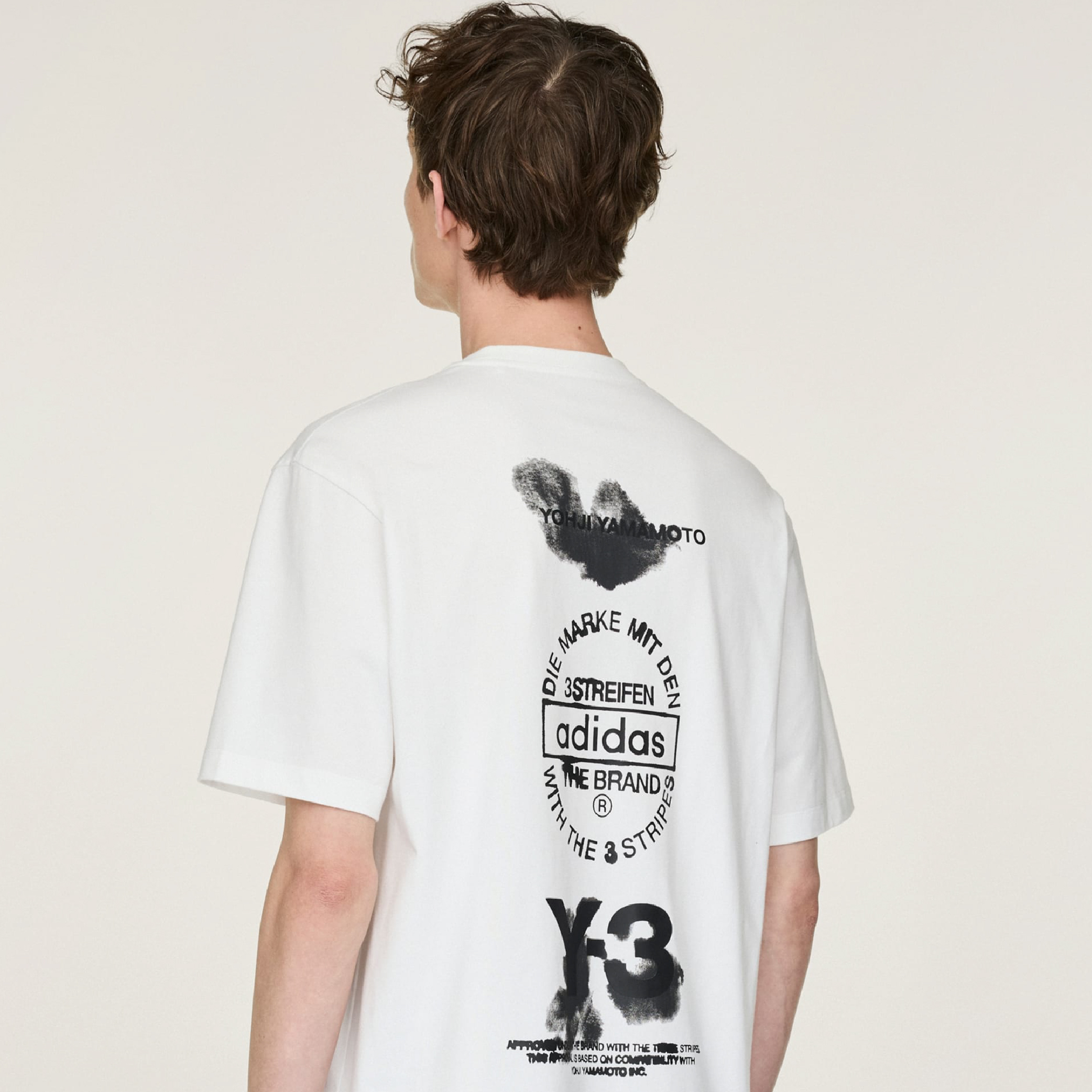 Adidas x Y-3 Stacked Logo Graphic Tee-15