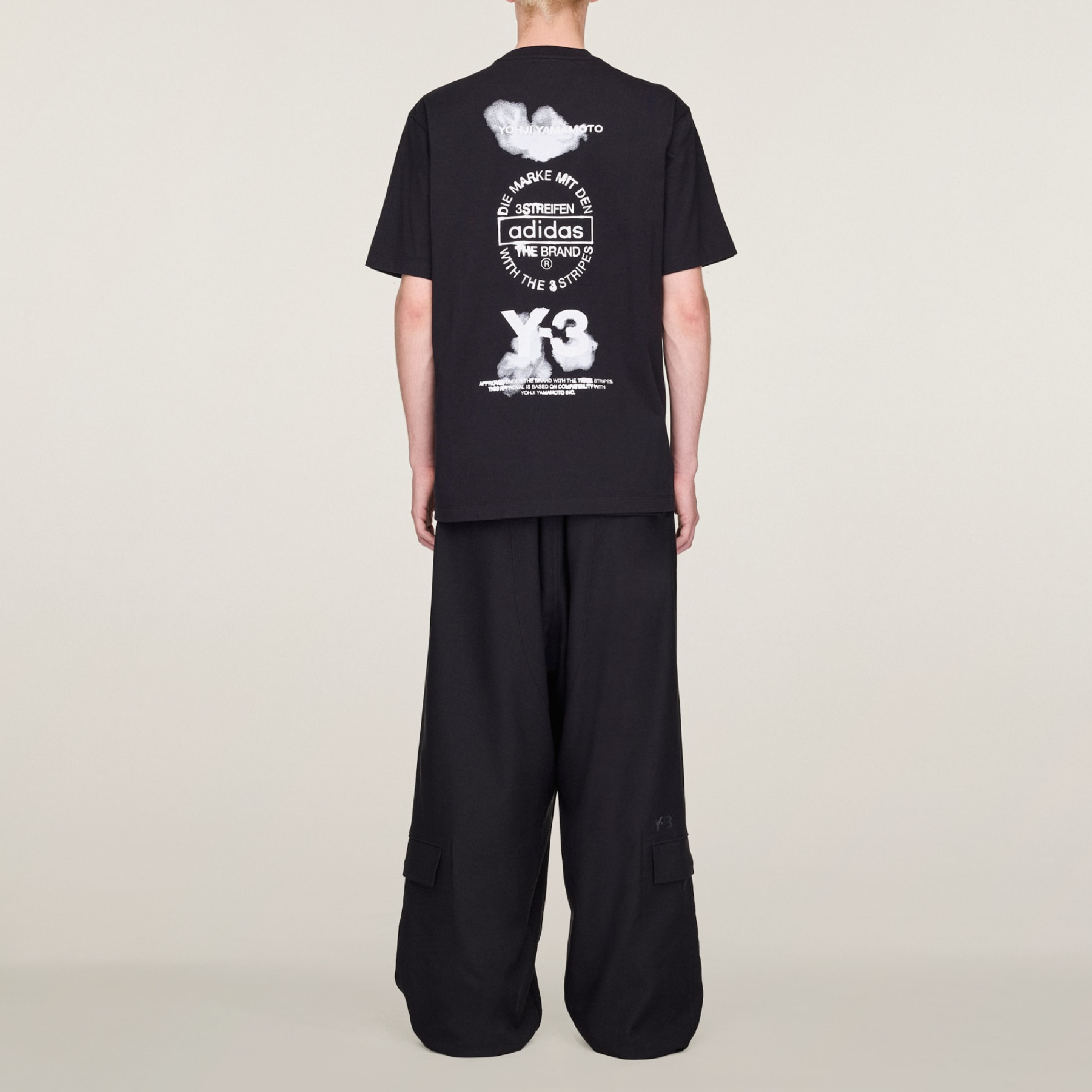 Adidas x Y-3 Stacked Logo Graphic Tee-19