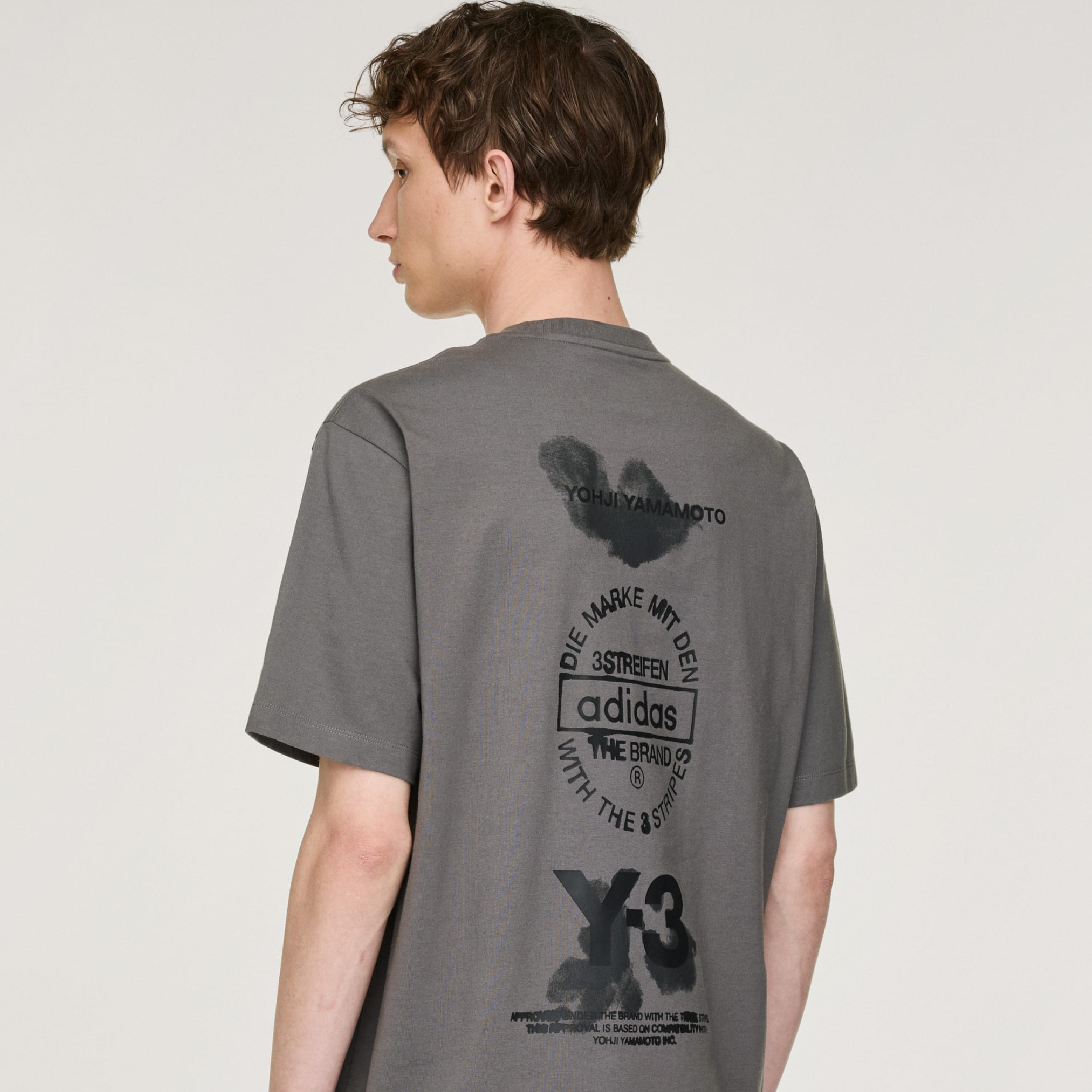 Adidas x Y-3 Stacked Logo Graphic Tee-16