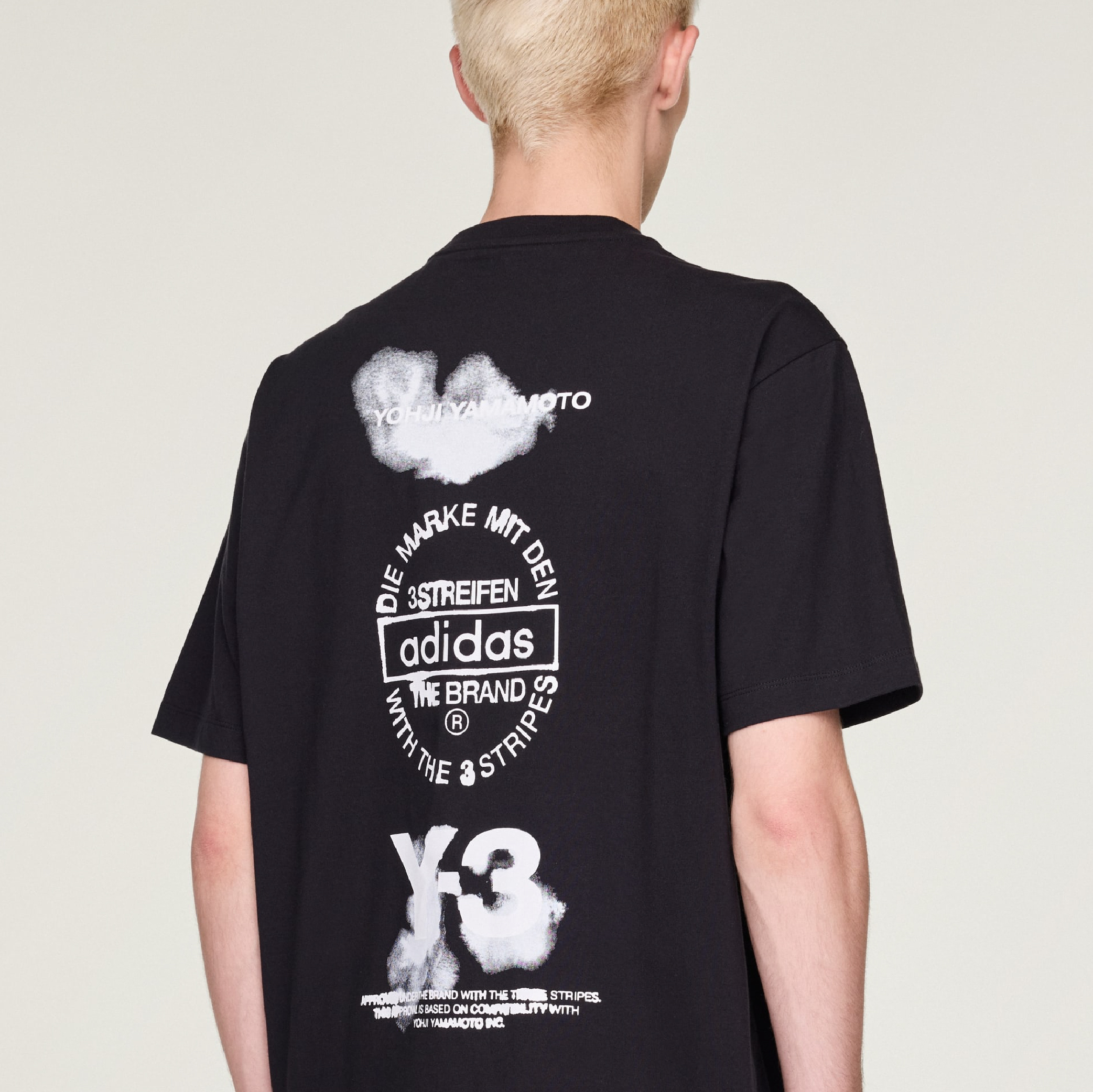 Adidas x Y-3 Stacked Logo Graphic Tee-14