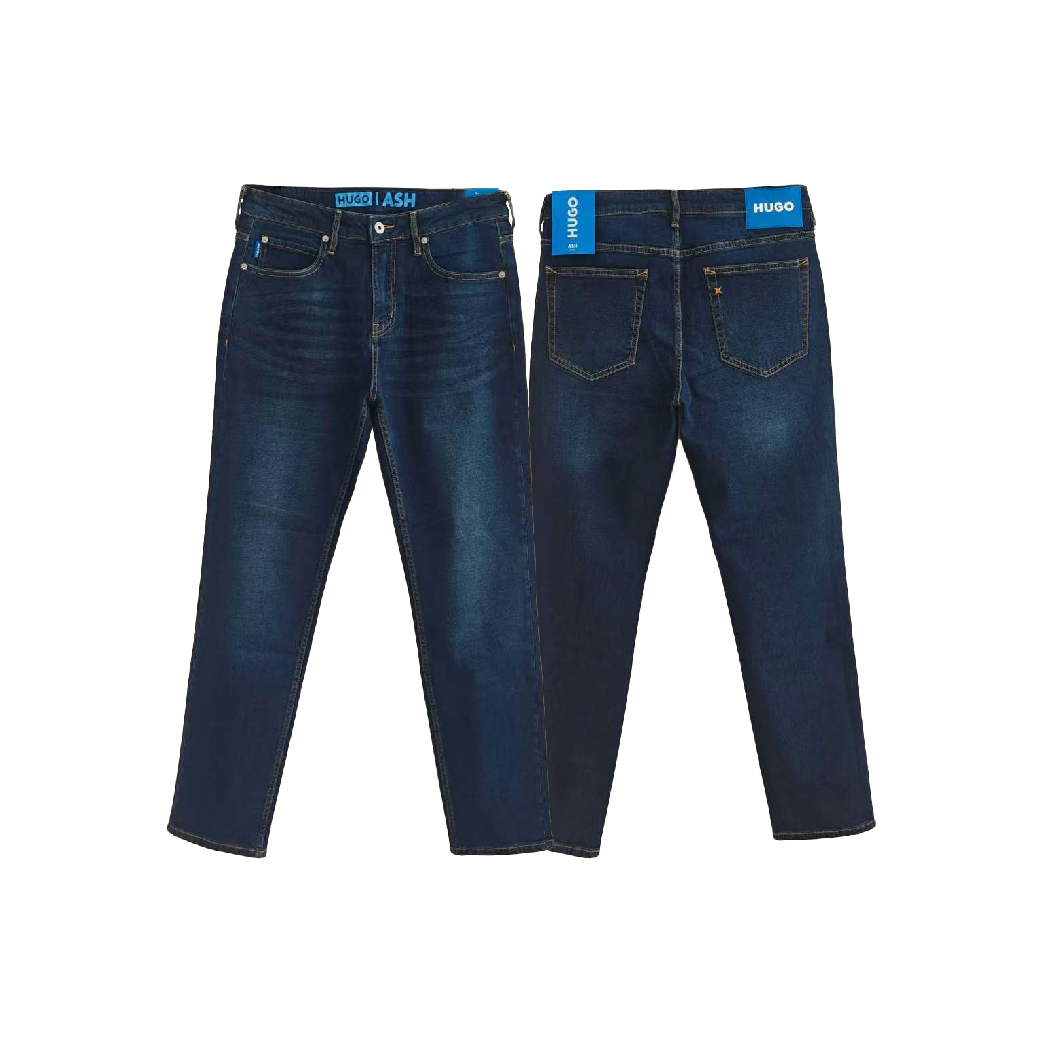 Hugo Boss Dark Blue Stretch Denim Jeans-01