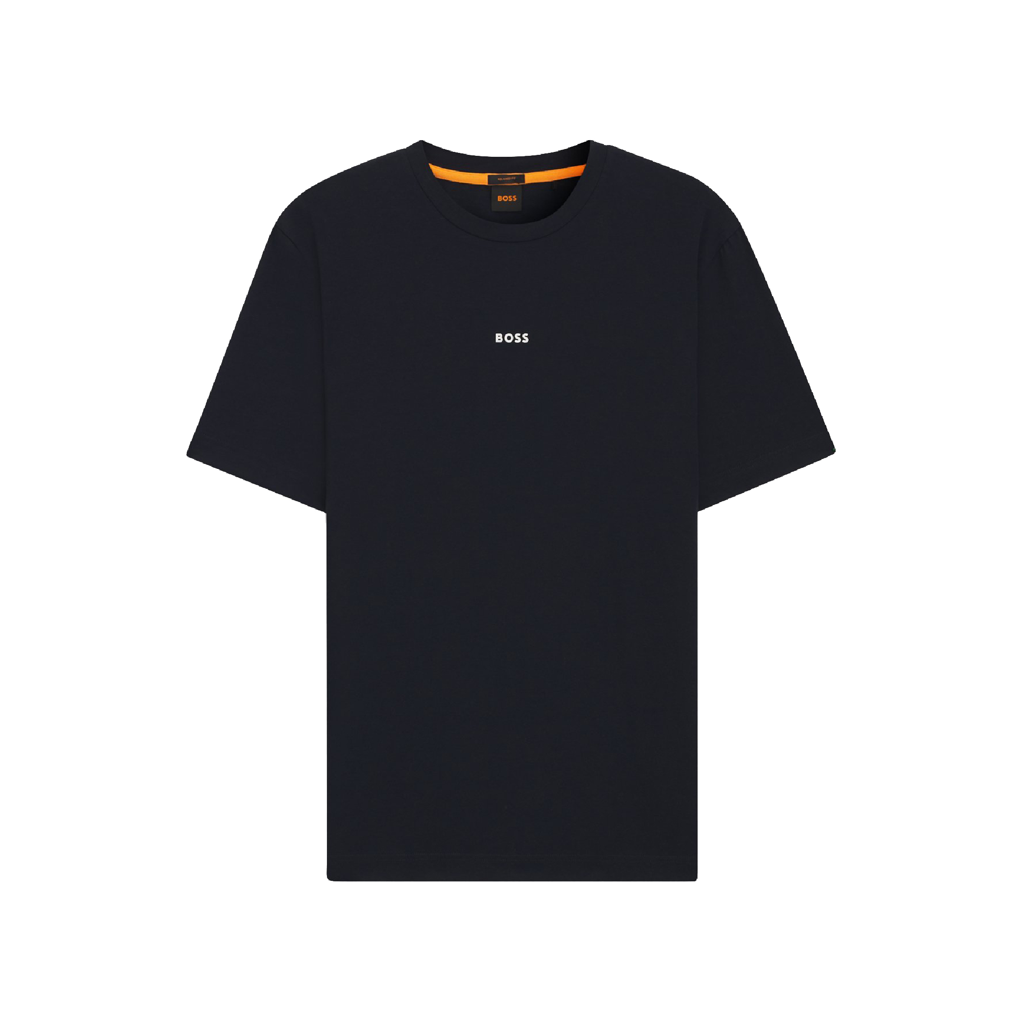 HUGO BOSS Stretch-cotton T-shirt with contrast logo-02