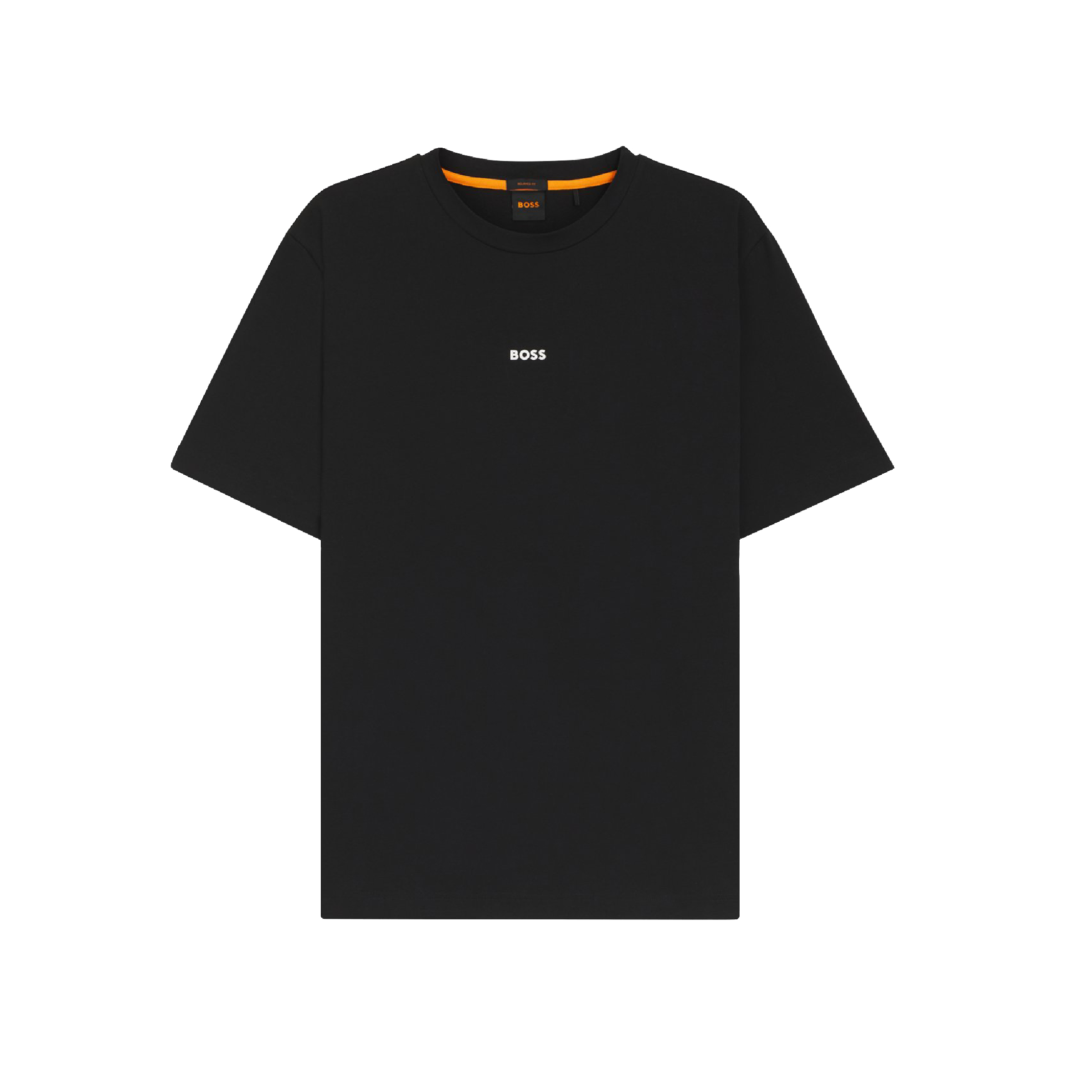 HUGO BOSS Stretch-cotton T-shirt with contrast logo-05