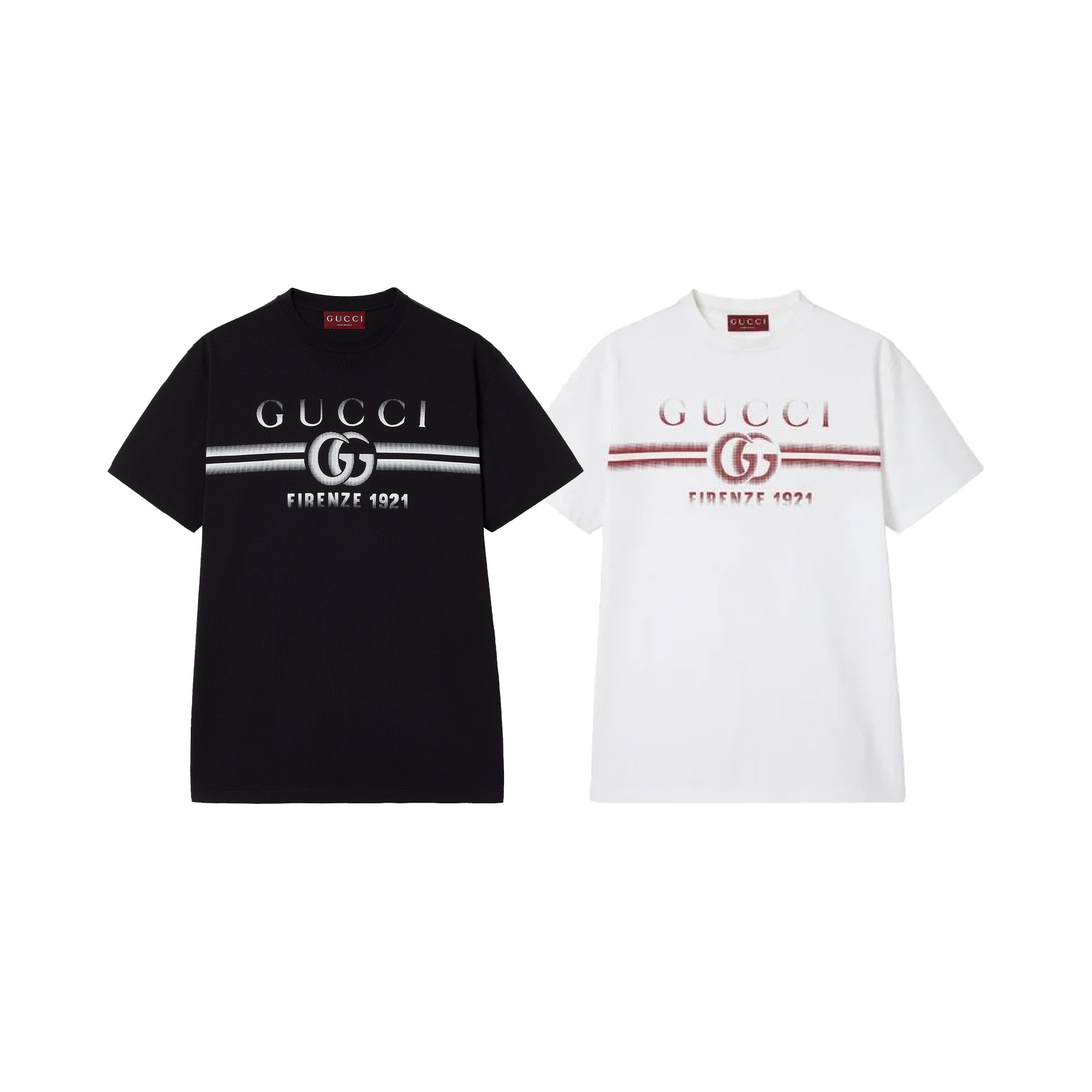 Gucci Double G Firenze 1921 faded print tee-01