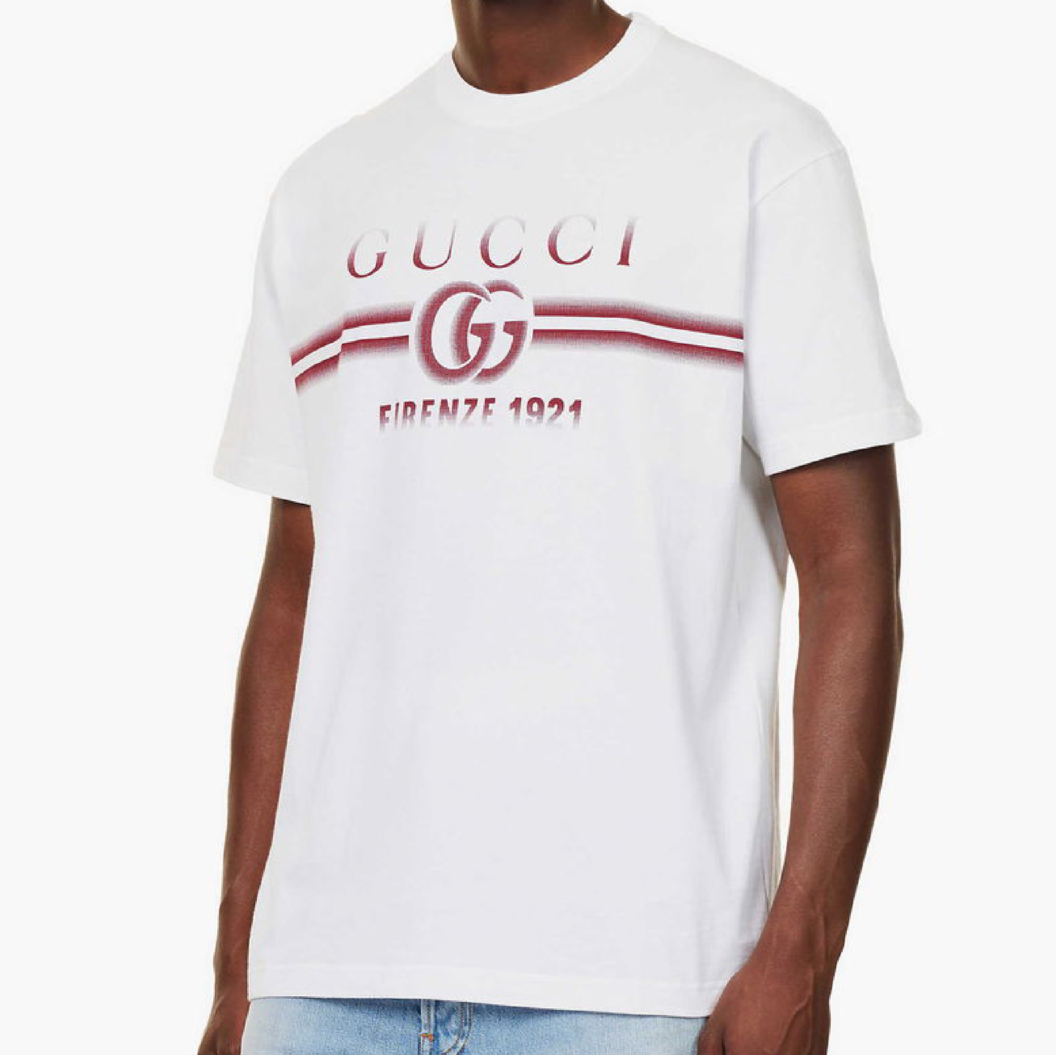 Gucci Double G Firenze 1921 faded print tee-05