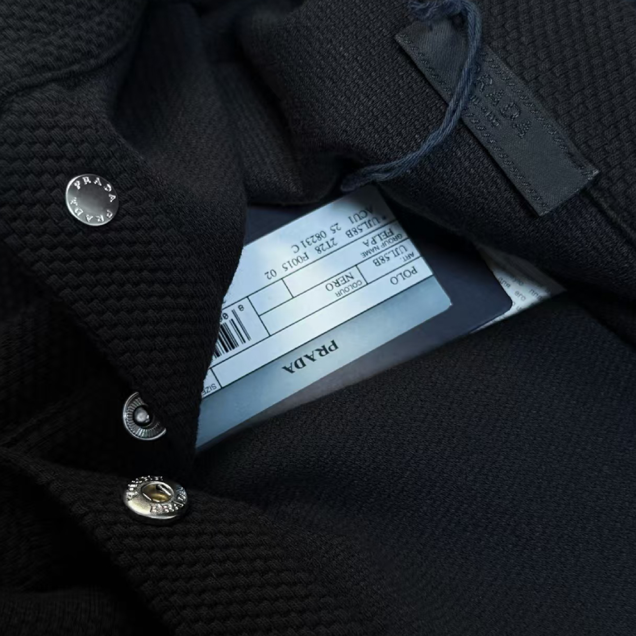 Prada Heavyweight Textured Knit Polo Sweatshirt-05