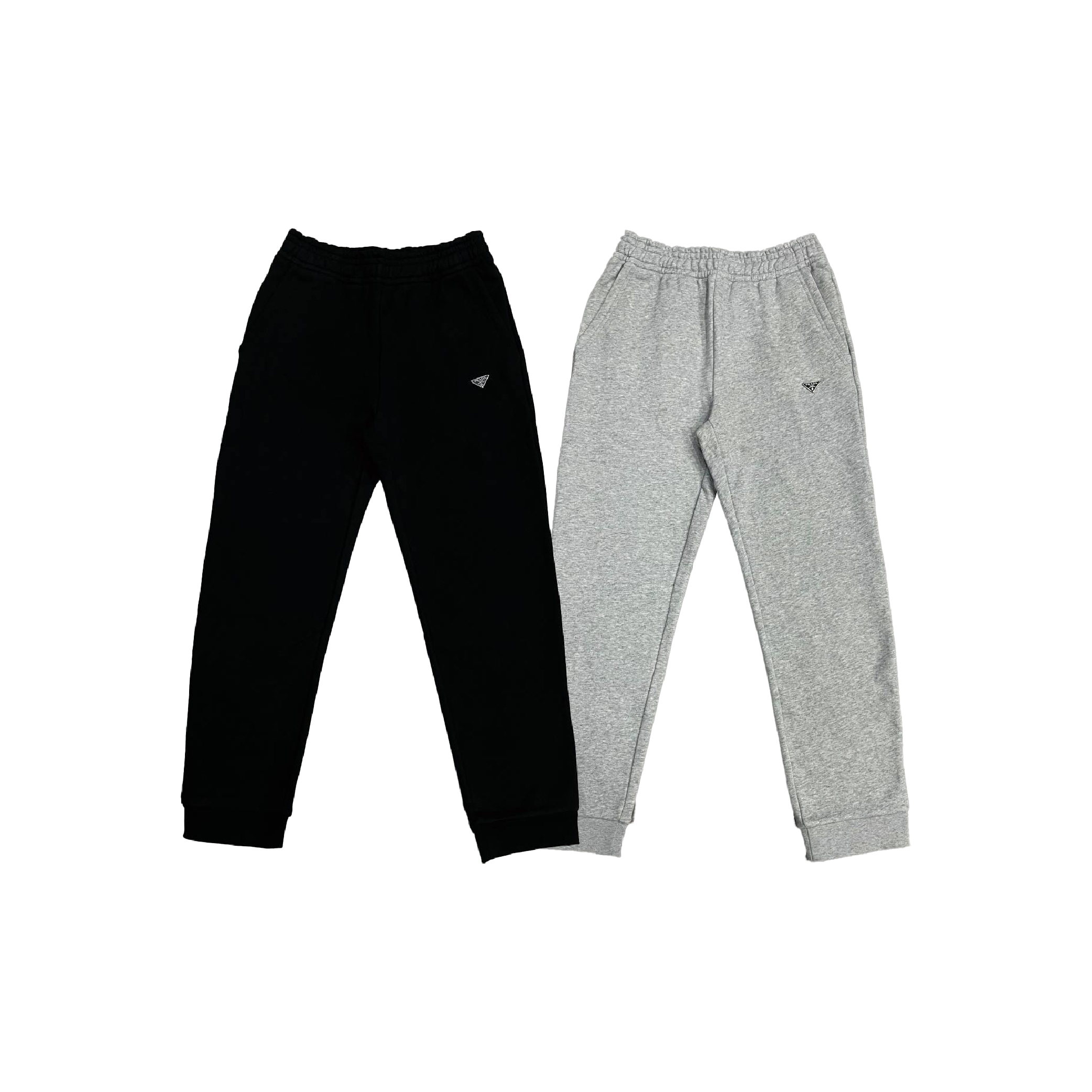Prada Triangle Metal Logo Jogger Pants-01