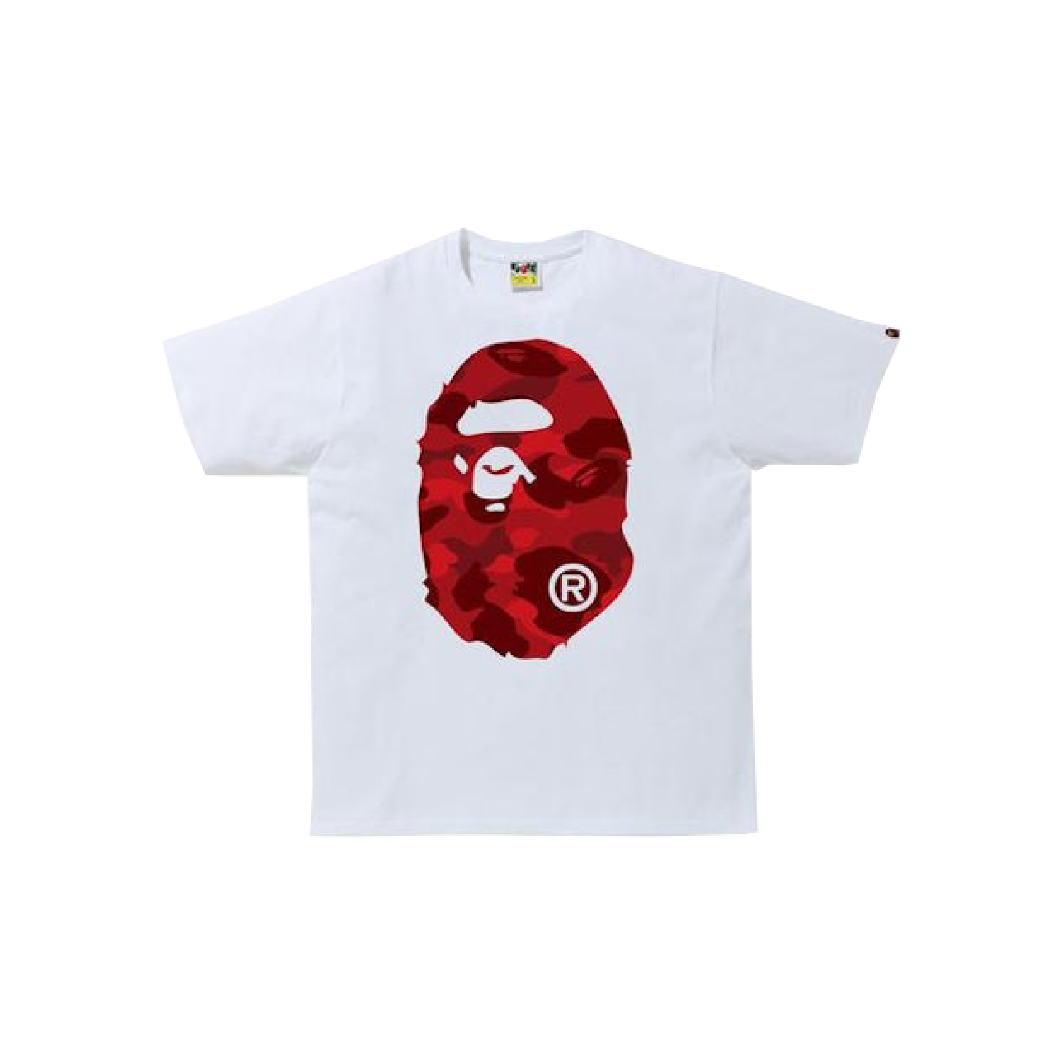 Bape Big Ape Head Red Camo Logo Tee-06