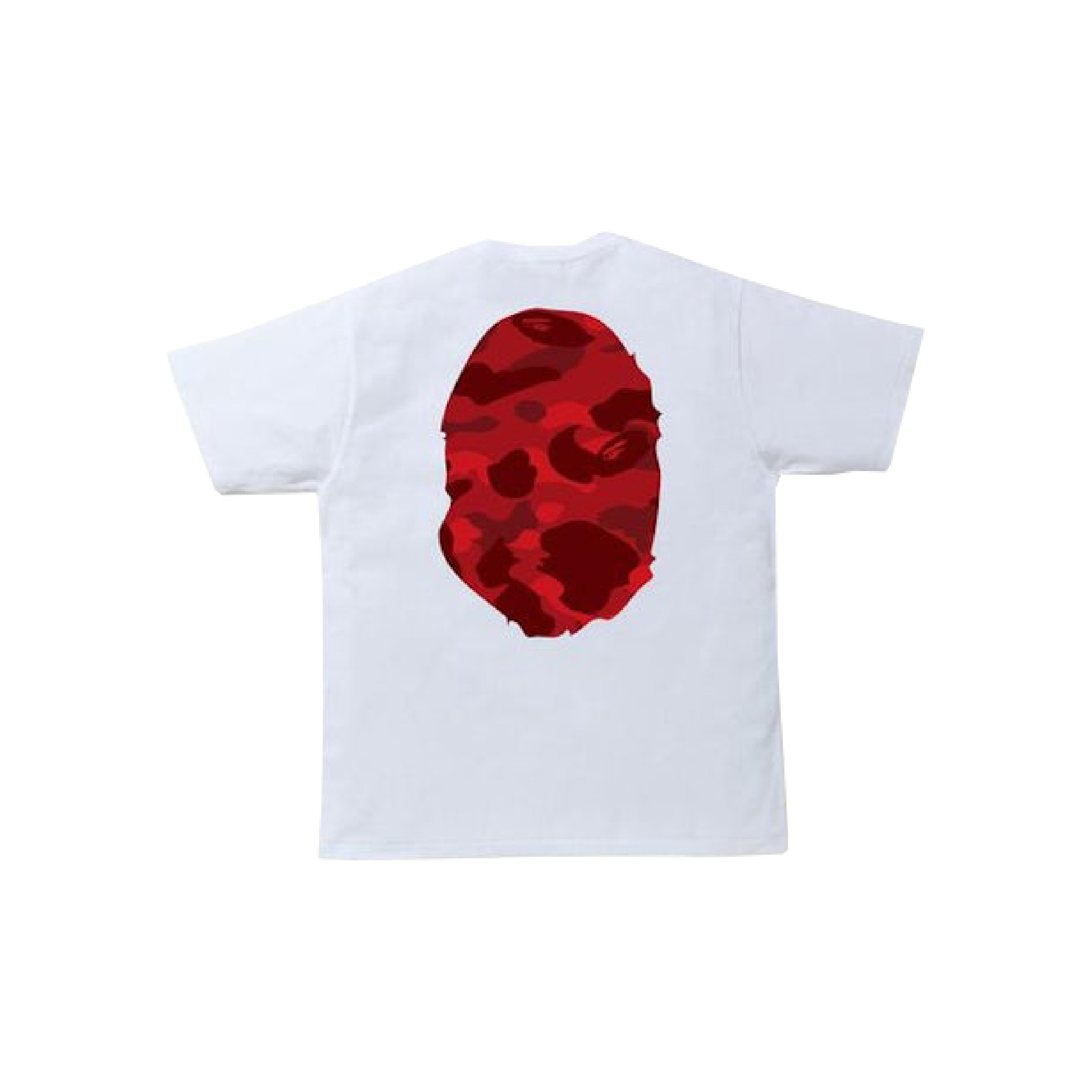 Bape Big Ape Head Red Camo Logo Tee-07