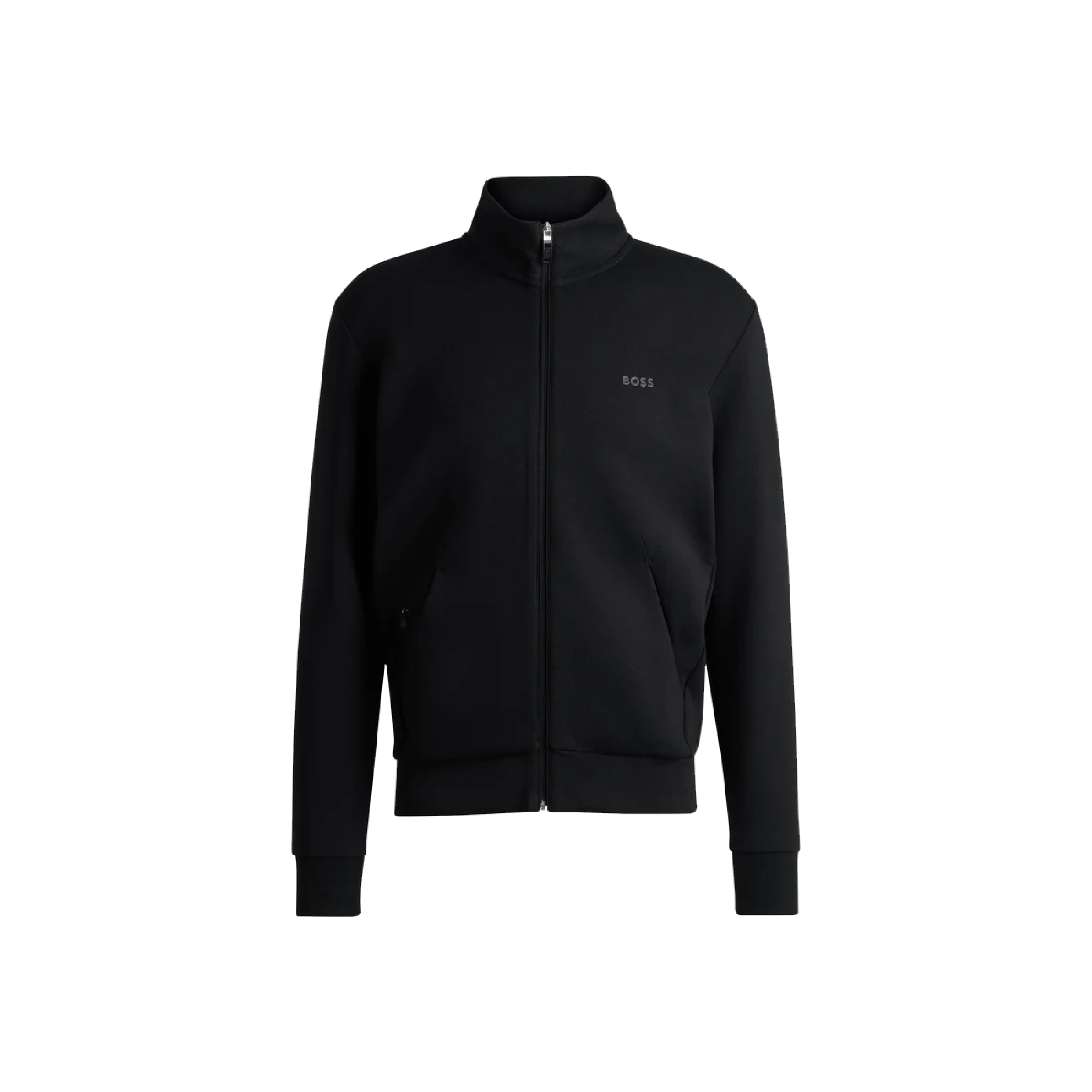 Hugo Boss Men's Zipped Tracksuit Jacket in Black-01
