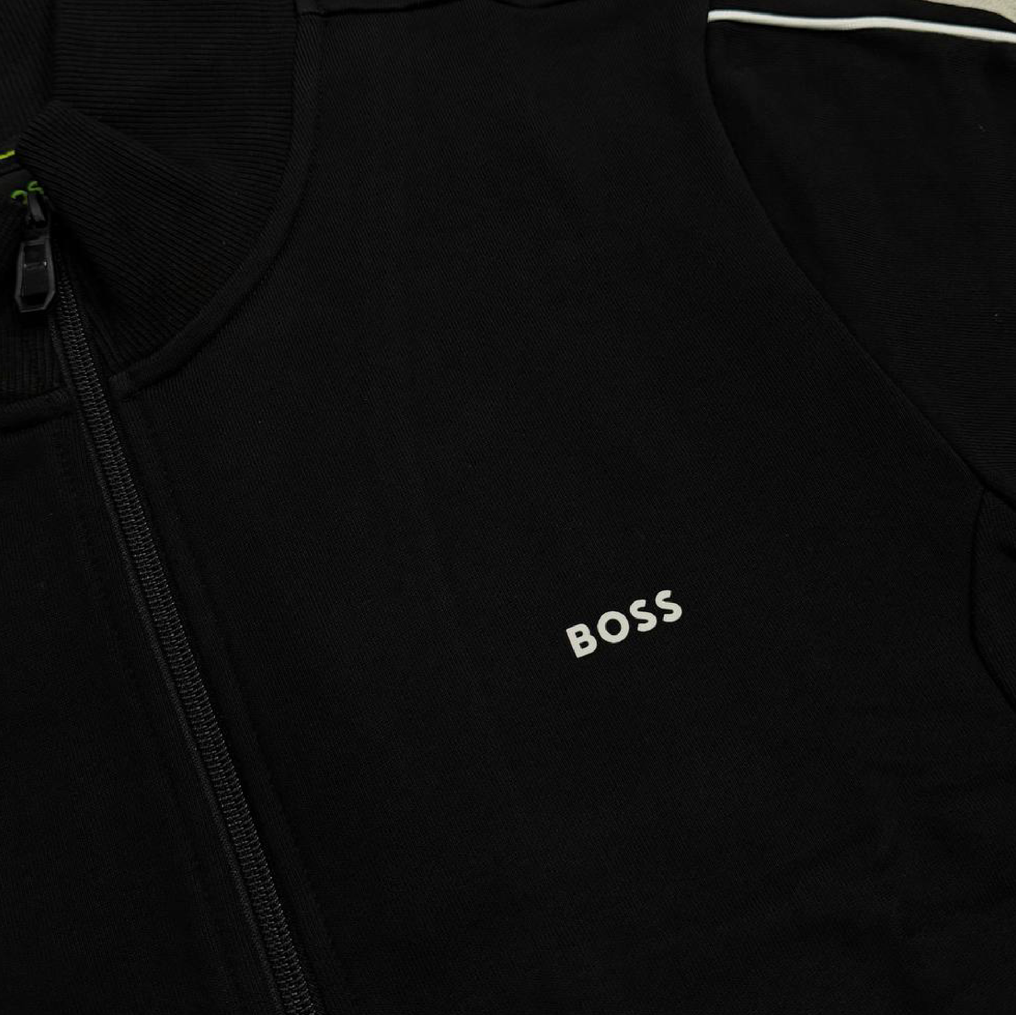 Hugo Boss Men's Zipped Tracksuit Jacket in Black-02