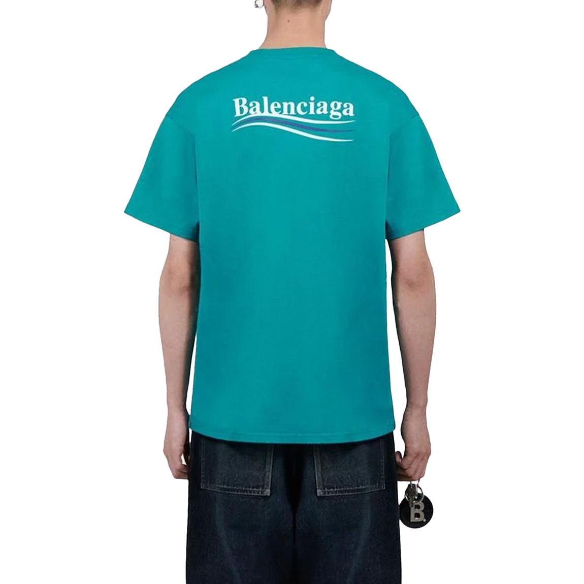 BalenciagaPoliticalCampaignTeeGreen_SS23_-ModelBack