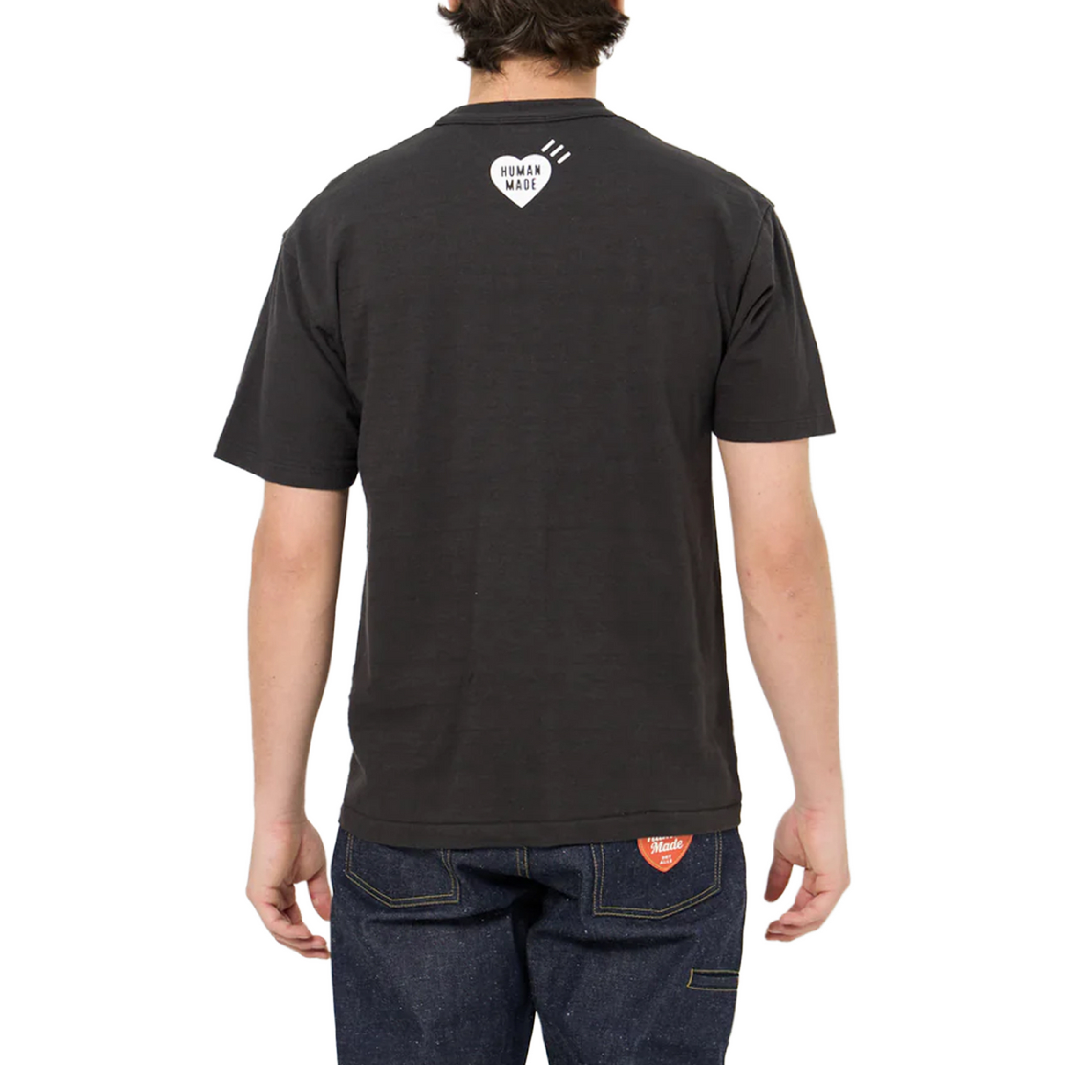 Human Made Multicolour Duck Graphic Black Tee-05