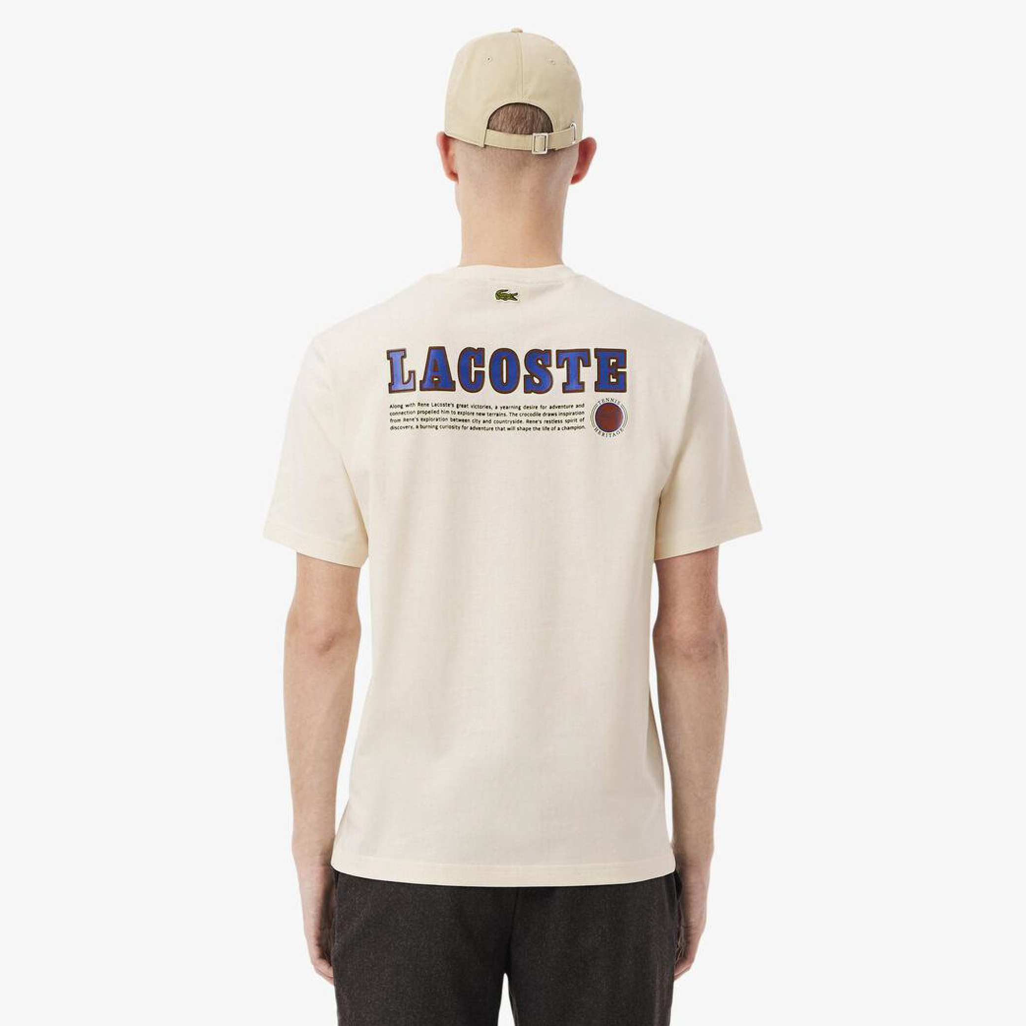 Lacoste Heritage Multi Print Crewneck Tee-09