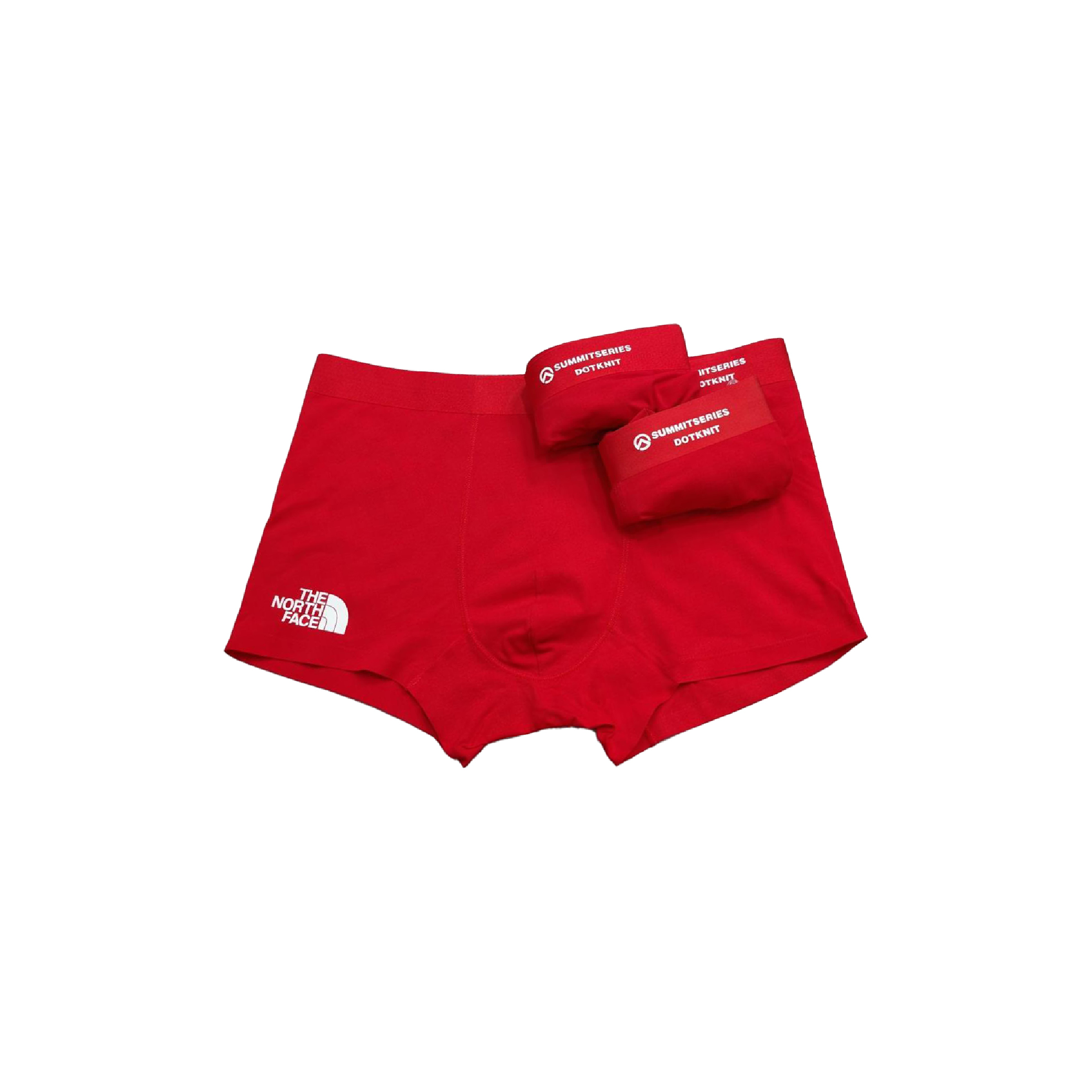 The North Face Men's Boxer Briefs 3-in-1 Set (All Red-01