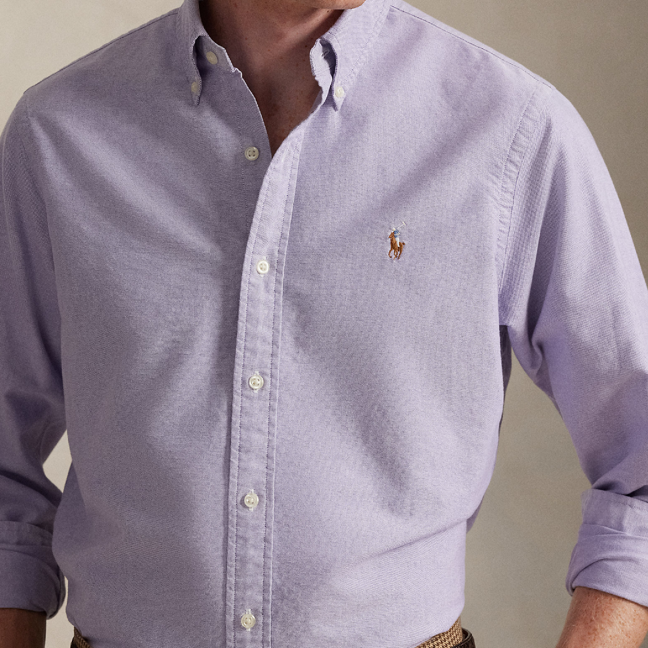 Polo Ralph Lauren Multicolour Small Pony Oxford Cotton LS Shirt-06