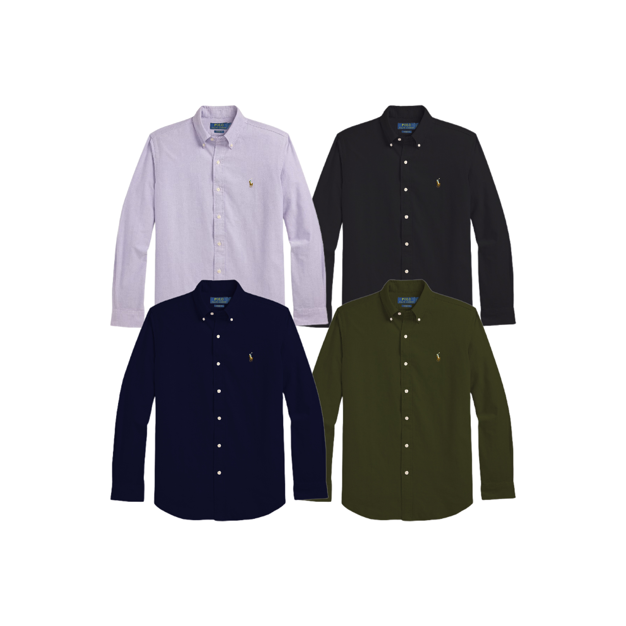 Polo Ralph Lauren Multicolour Small Pony Oxford Cotton LS Shirt-01