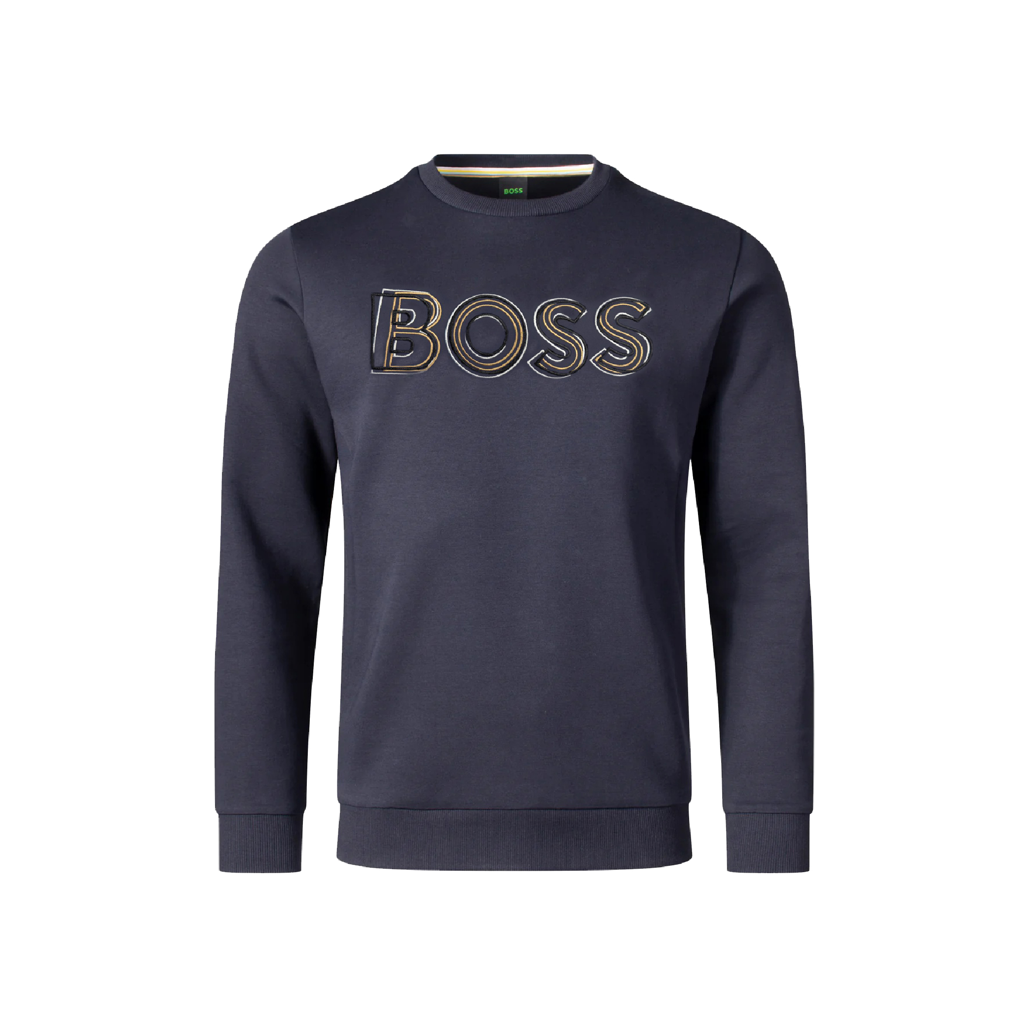 Hugo Boss 3D Embroidered Stacked Logo Crewmeck Sweatshirt-03