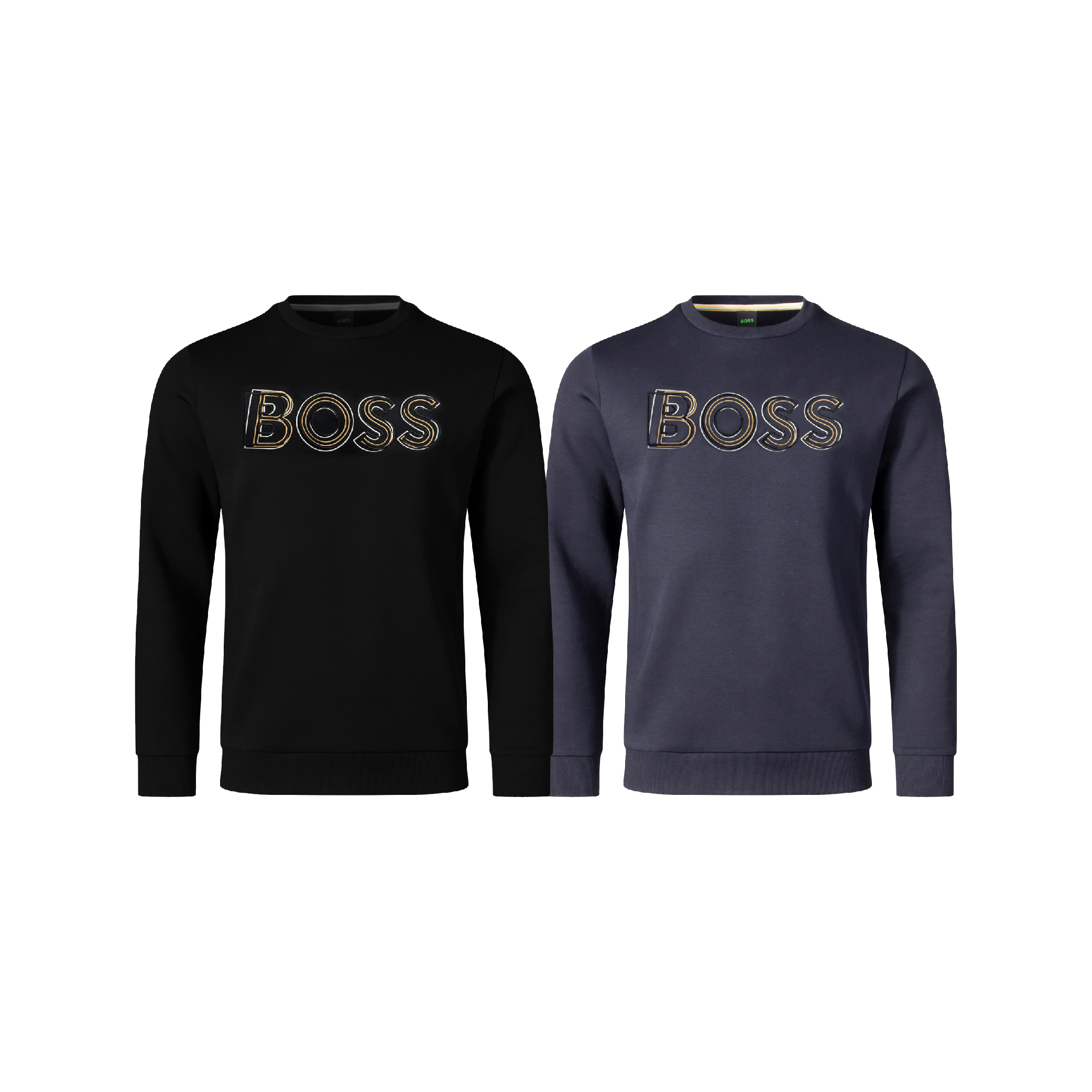Hugo Boss 3D Embroidered Stacked Logo Crewmeck Sweatshirt-01