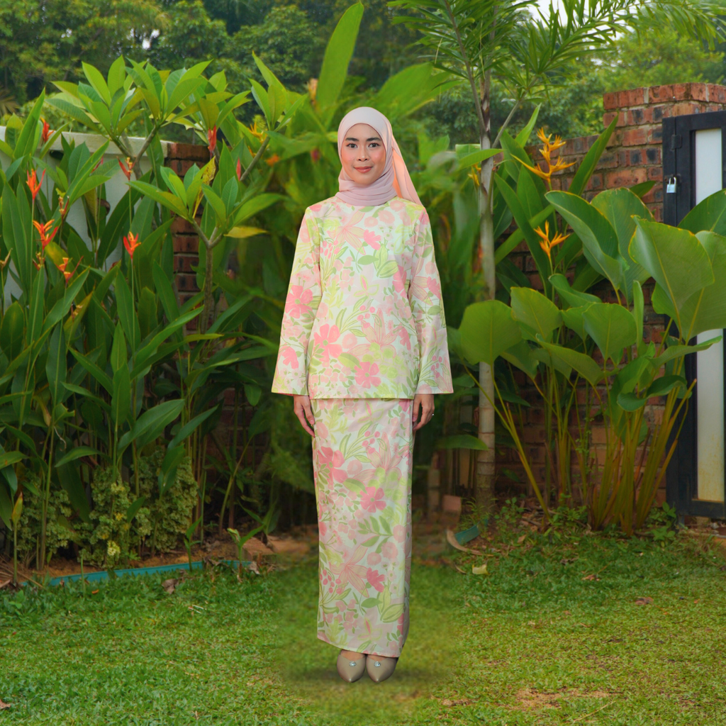 LATEST BAJU KURUNG MODEN MINI COTTON (2)