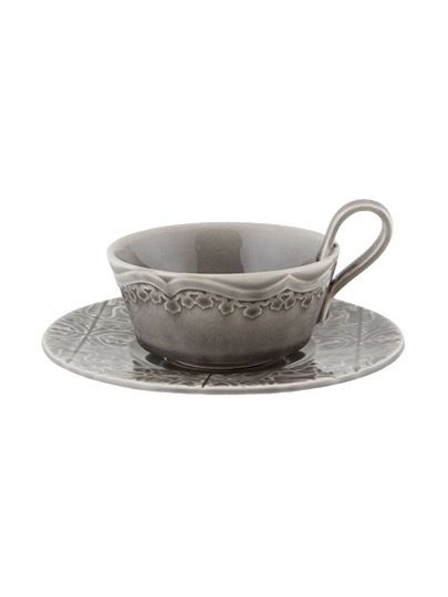 RN Teacup and Saucer Anthracite 