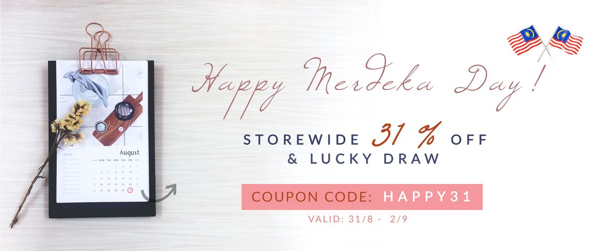 【Lucky Draw Event】 Happy Merdeka Day!