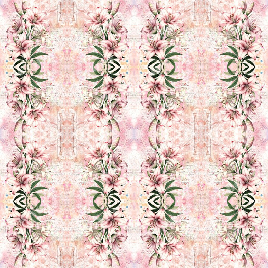 Flowers0123-4 (16小格)白合花浮