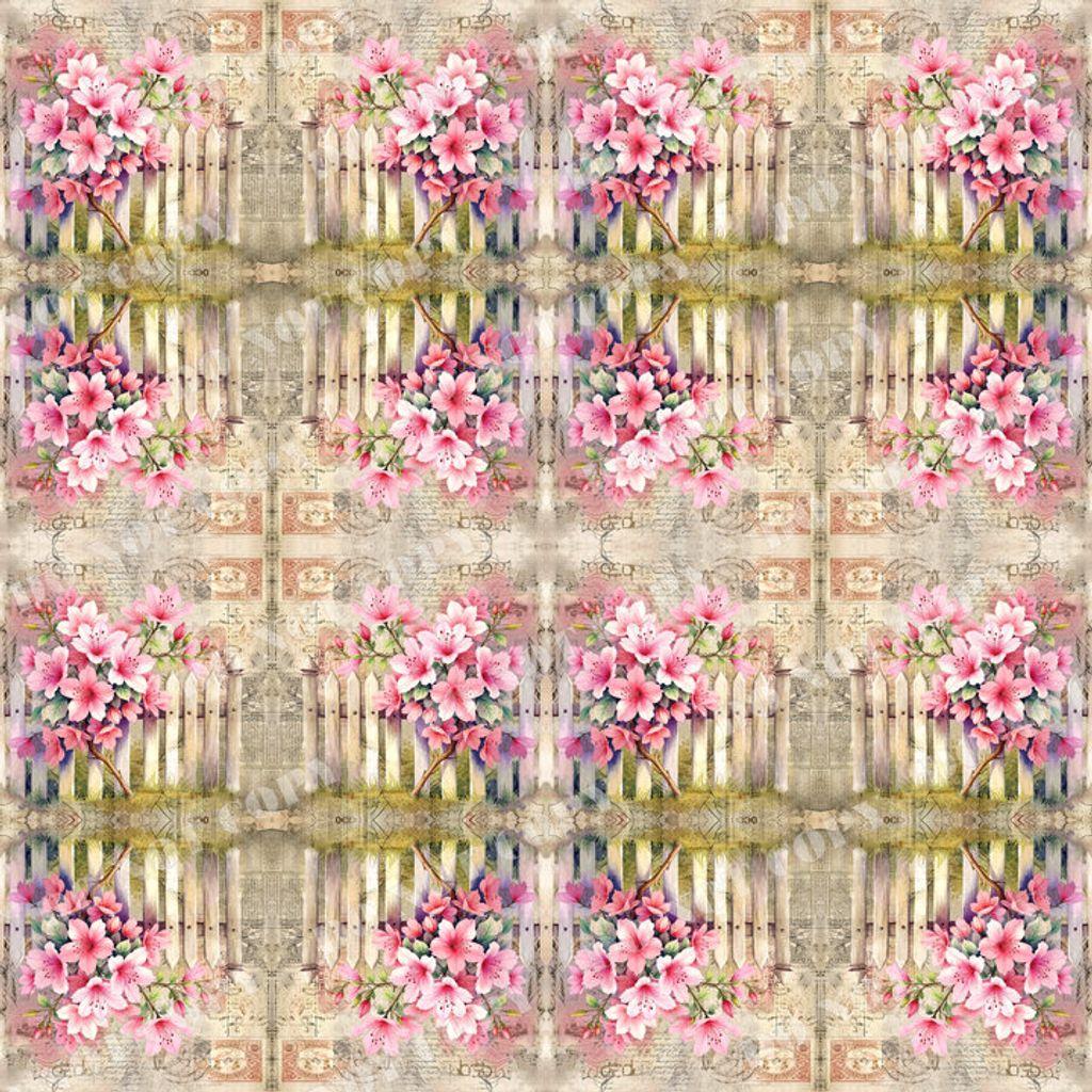 Flowers0124-4 (16小格)白合花浮