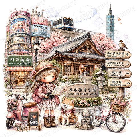 TW 台灣0002-1 (西門町-西本願寺廣場)浮