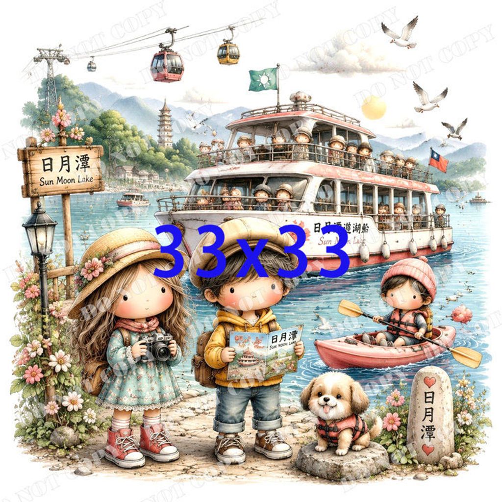 TW 台灣0009-3 (日月潭)浮