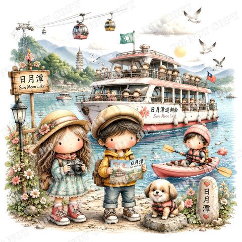 TW 台灣0009-1 (日月潭)浮