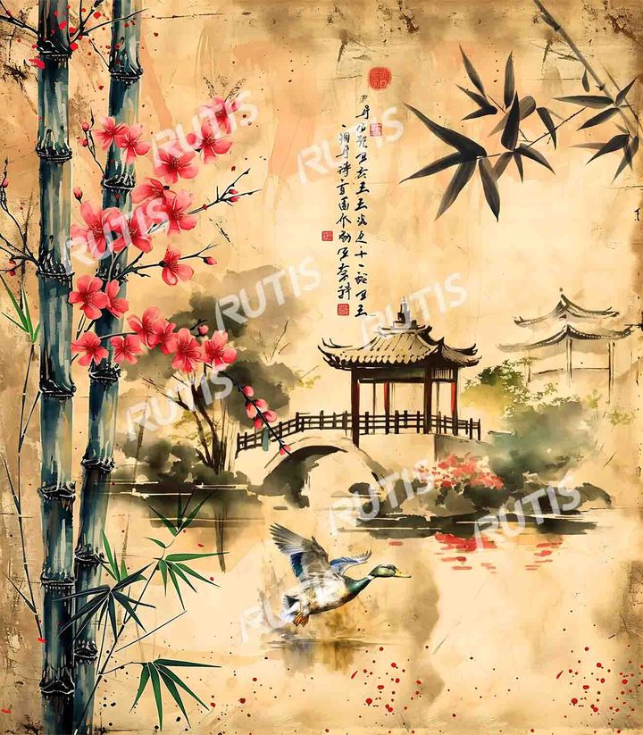 中國風-0003四君子之竹 (35X40cm)