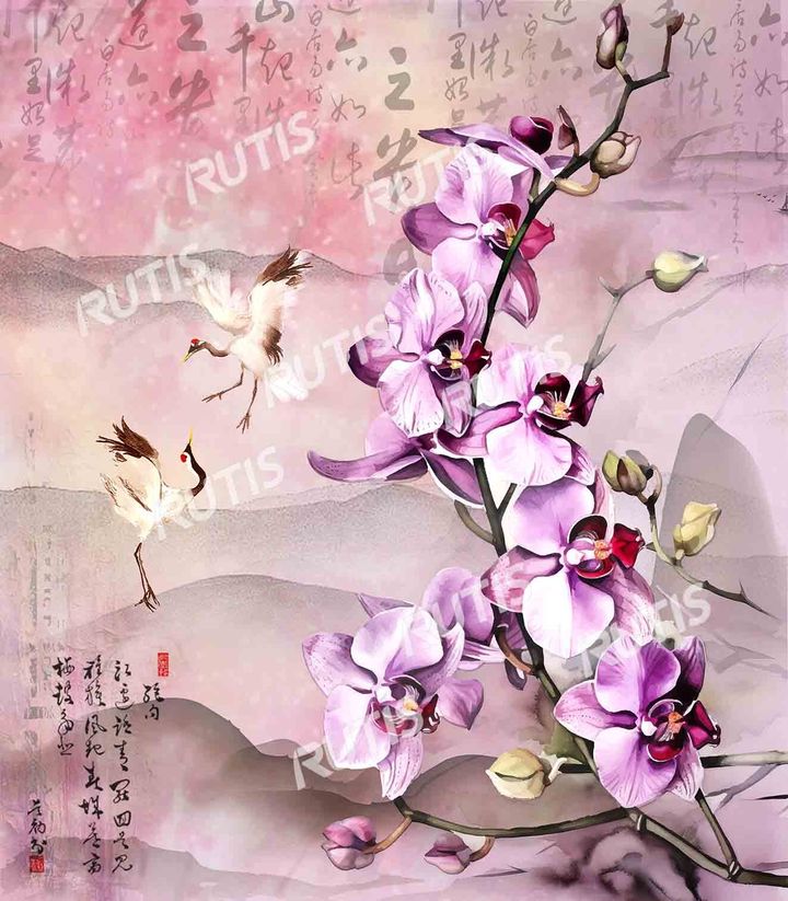 中國風-0005四君子之蘭 (35X40cm)-B款