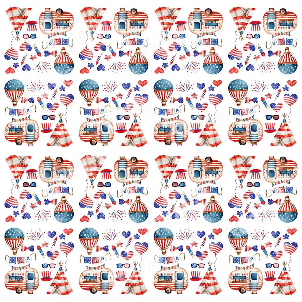 USA 美國0003-4 (16小格)