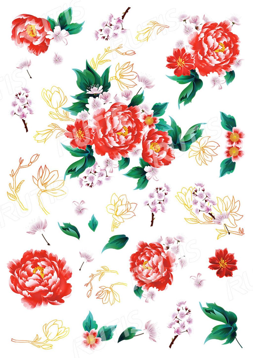 熱轉印A4-花草0001