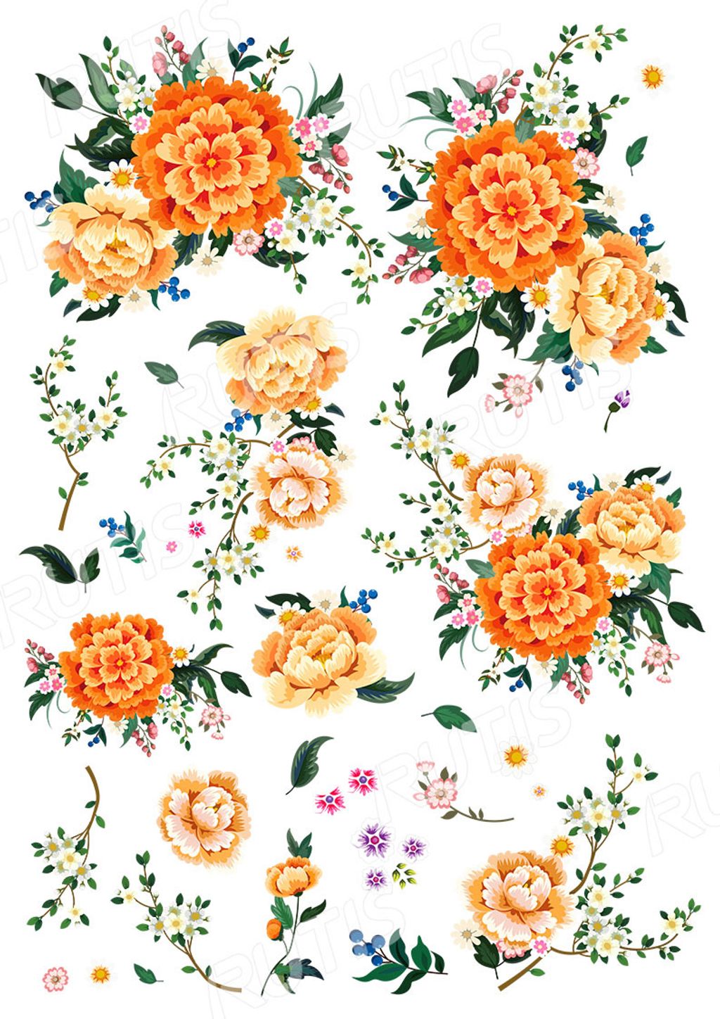 熱轉印A4-花草0002