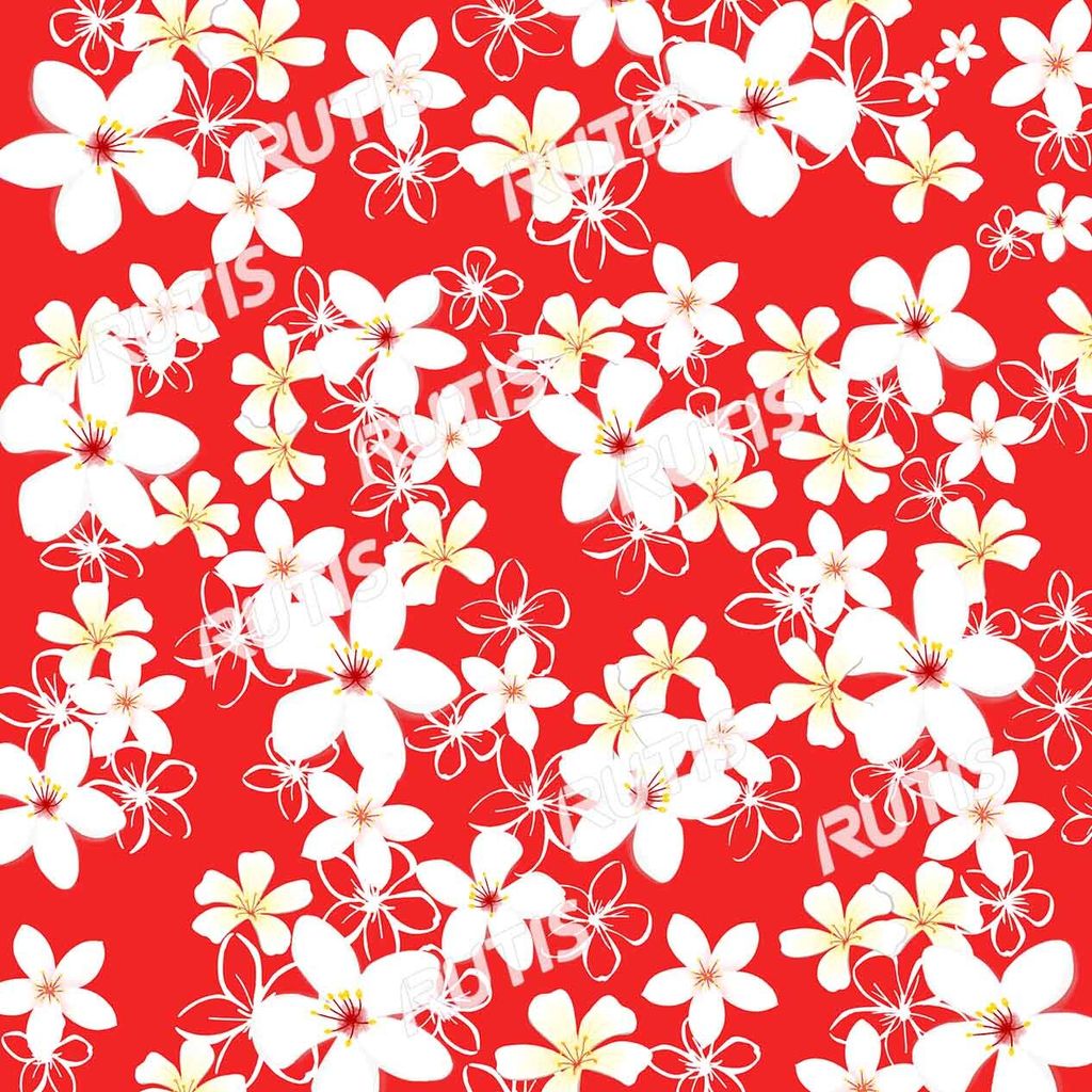 Flowers0117 (客家花布-油桐花D款)-1