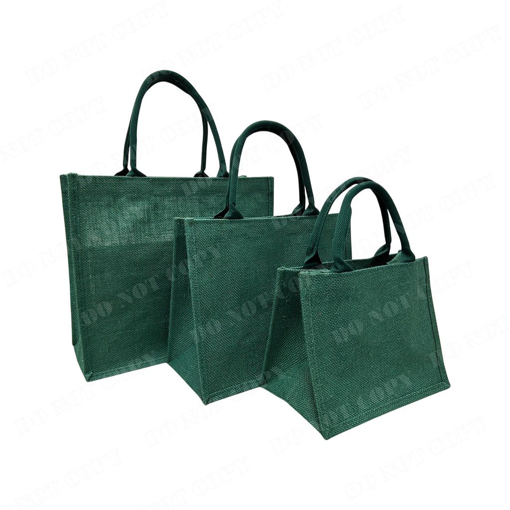 綠色麻布袋001浮