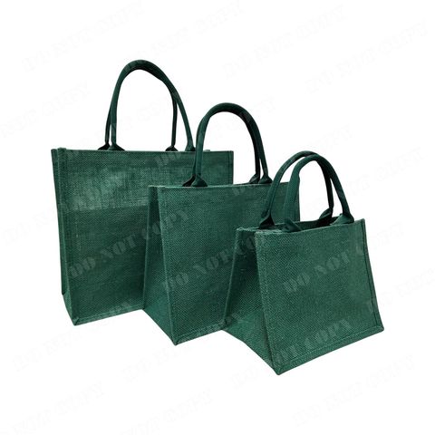 綠色麻布袋001浮