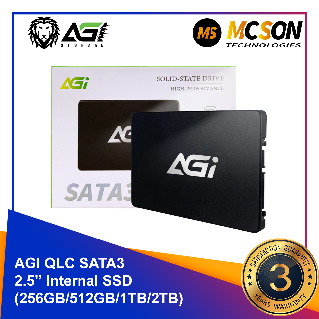 AGI AI238 2.5インチ 内蔵SSD 1TB AI238 AGI - 7mm エージーアイ