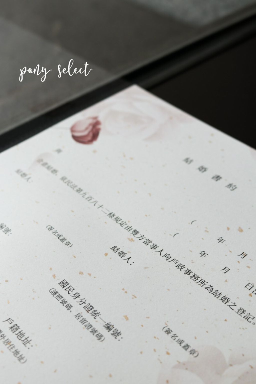 小馬維尼製作厚磅結婚書約結婚登記用
