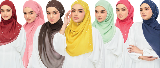 TUDUNG BAWAL PLAIN MUTIARA | RCW Scarves