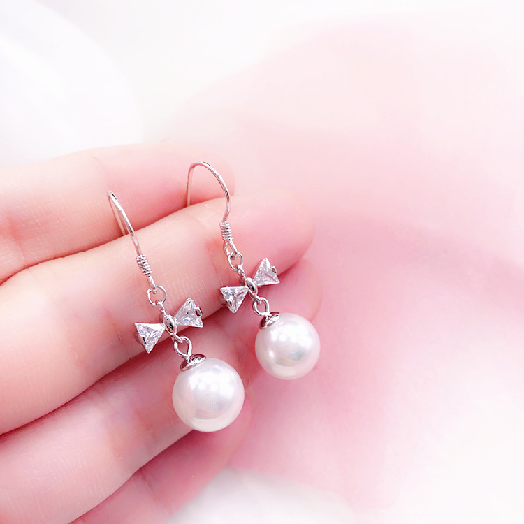 EH802023-10MM蝴蝶结耳环