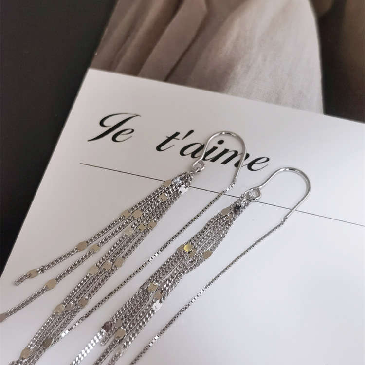 EH602294压片侧身链流苏防丢耳线