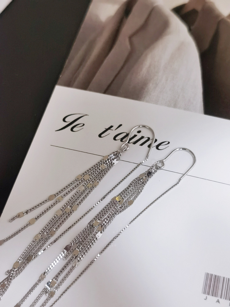 EH602294压片侧身链流苏防丢耳线