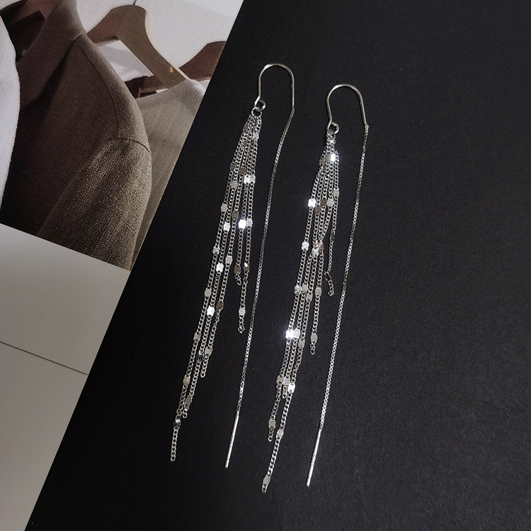 EH602294压片侧身链流苏防丢耳线