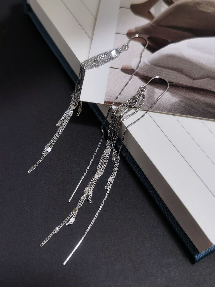 EH602294压片侧身链流苏防丢耳线